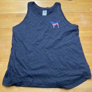 Patriotic PINK tank top size Large